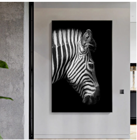 Black And White Animal Zebra Wall Art Canvas Painting Wall Poster Living Room Decor Black And White Animal Zebra Wall Art Canvas Painting Wall Poster Living Room Decor
